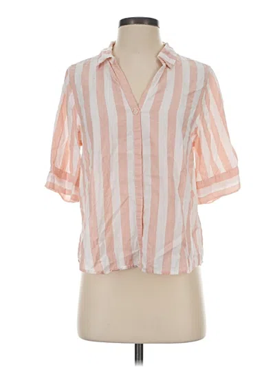 Pre-owned Jcrew Short Sleeve Blouse In Pink