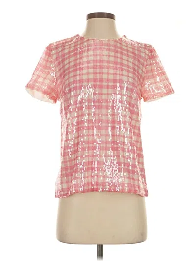 Pre-owned Jcrew Short Sleeve Blouse In Pink