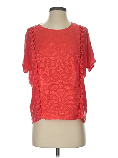Jcrew Short Sleeve Blouse In Red