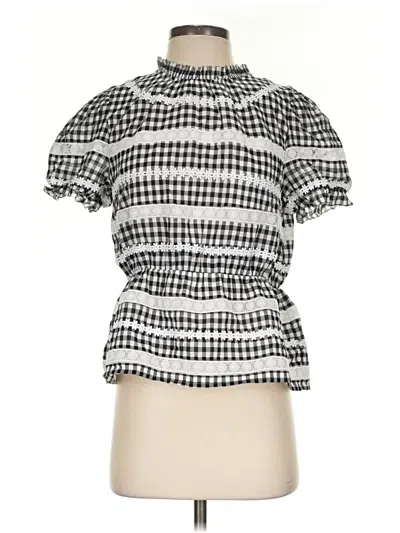 Jcrew Short Sleeve Blouse In Silver