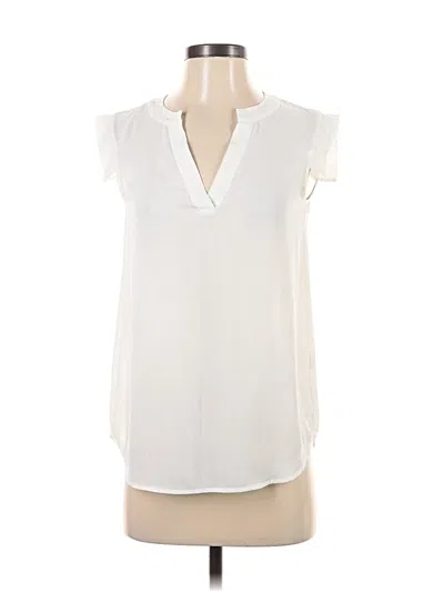 Pre-owned Jcrew Short Sleeve Blouse In White