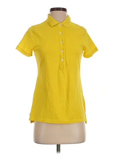 Pre-owned Jcrew Short Sleeve Blouse In Yellow