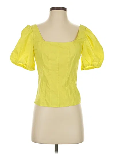 Jcrew Short Sleeve Blouse In Yellow