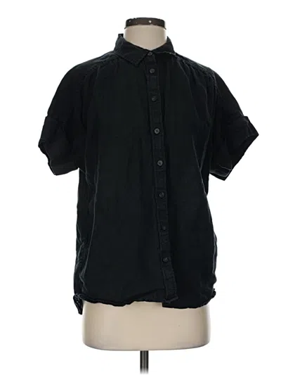 Pre-owned Jcrew Short Sleeve Button Down Shirt In Black