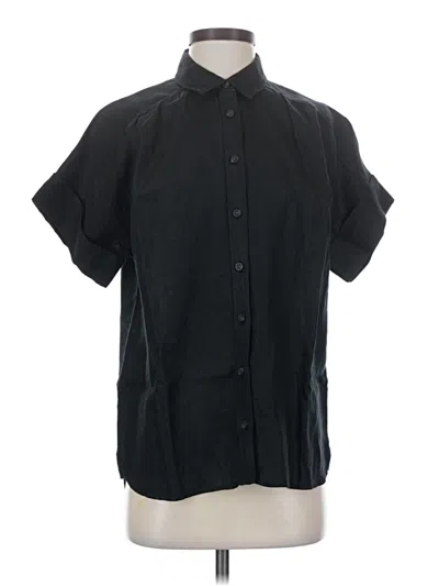 Pre-owned Jcrew Short Sleeve Button Down Shirt In Black