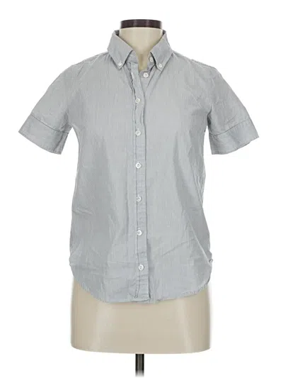 Pre-owned Jcrew Short Sleeve Button Down Shirt In Gray