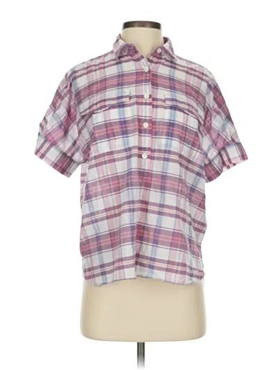 Pre-owned Jcrew Short Sleeve Button Down Shirt In Pink