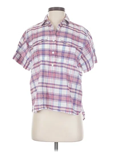 Pre-owned Jcrew Short Sleeve Button Down Shirt In Pink