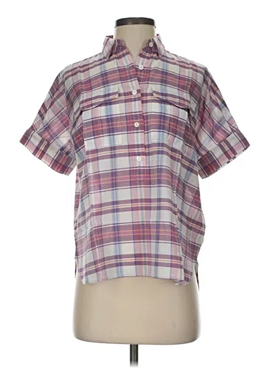 Pre-owned Jcrew Short Sleeve Button Down Shirt In Pink