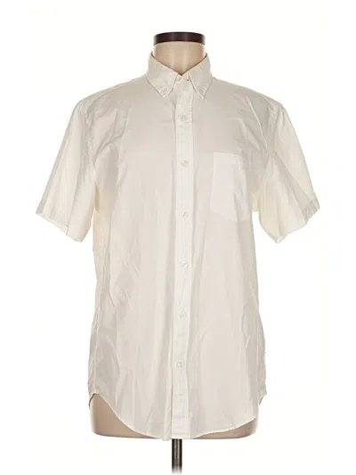 Pre-owned Jcrew Short Sleeve Button Down Shirt In White