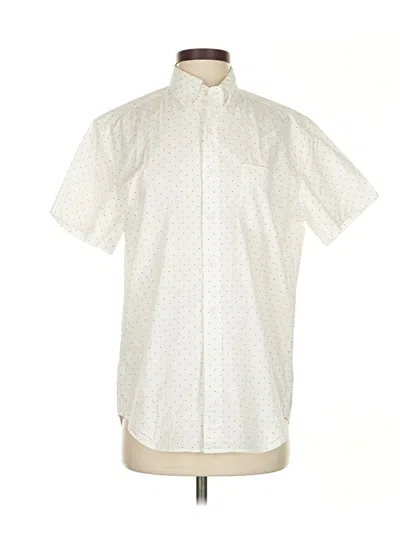 Pre-owned Jcrew Short Sleeve Button Down Shirt In White