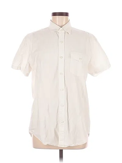 Pre-owned Jcrew Short Sleeve Button Down Shirt In White