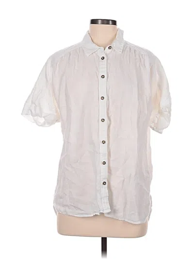 Pre-owned Jcrew Short Sleeve Button Down Shirt In White