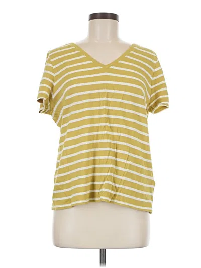Pre-owned Jcrew Short Sleeve Henley Shirt In Yellow