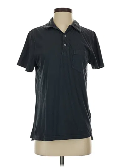 Pre-owned Jcrew Short Sleeve Polo Shirt In Black