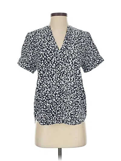 Pre-owned Jcrew Short Sleeve Polo Shirt In Blue
