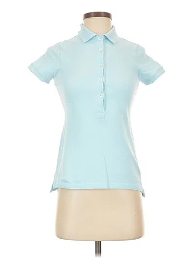Pre-owned Jcrew Short Sleeve Polo Shirt In Blue