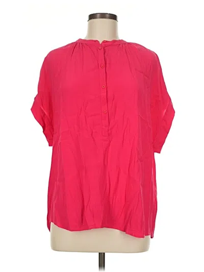 Pre-owned Jcrew Short Sleeve Polo Shirt In Pink