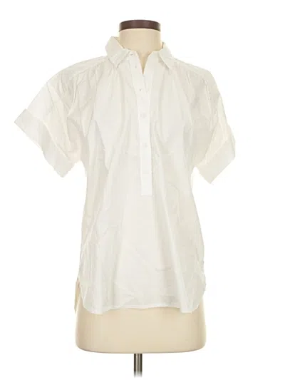 Pre-owned Jcrew Short Sleeve Polo Shirt In White