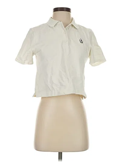 Pre-owned Jcrew Short Sleeve Polo Shirt In White