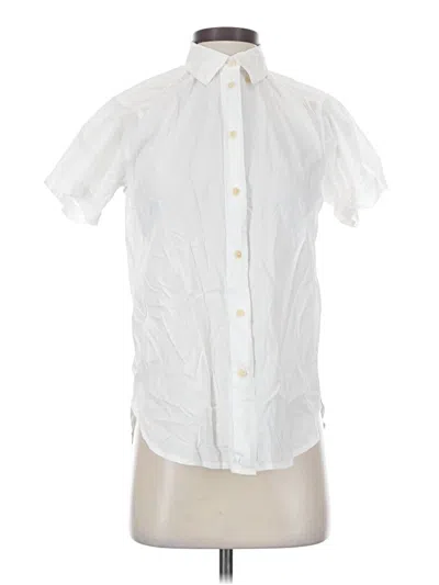 Pre-owned Jcrew Short Sleeve Polo Shirt In White