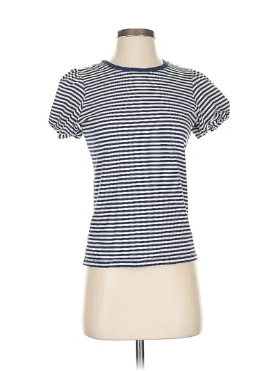 Pre-owned Jcrew Short Sleeve T-shirt In Blue