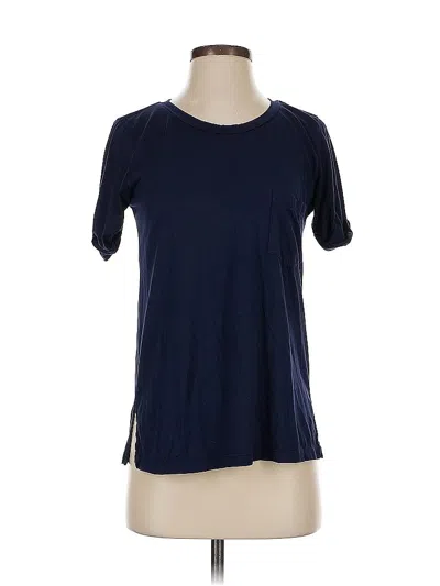 Pre-owned Jcrew Short Sleeve T-shirt In Blue