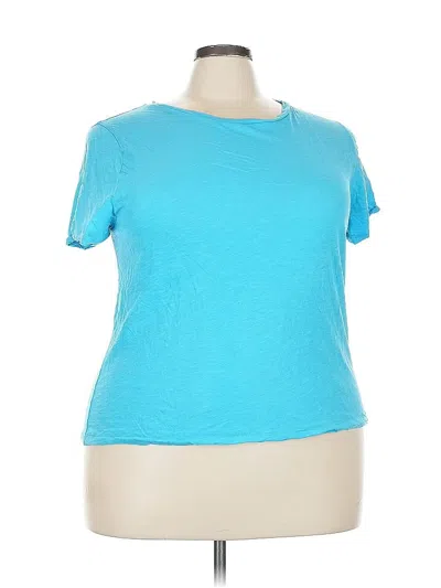Pre-owned Jcrew Short Sleeve T-shirt In Blue