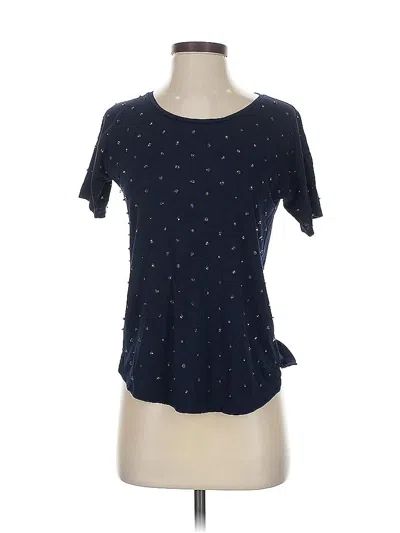 Pre-owned Jcrew Short Sleeve T-shirt In Blue