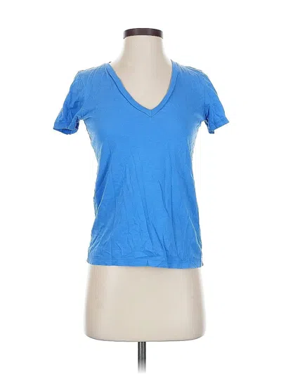 Pre-owned Jcrew Short Sleeve T-shirt In Blue