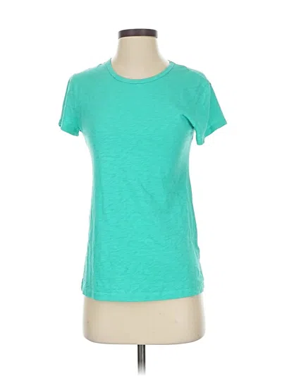 Pre-owned Jcrew Short Sleeve T-shirt In Blue