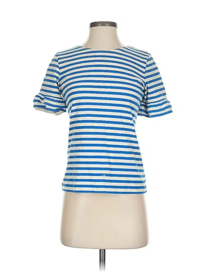 Pre-owned Jcrew Short Sleeve T-shirt In Blue