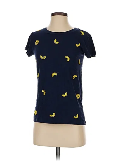 Pre-owned Jcrew Short Sleeve T-shirt In Blue