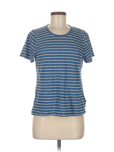 Pre-owned Jcrew Short Sleeve T-shirt In Blue