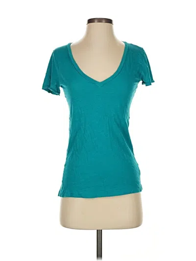 Pre-owned Jcrew Short Sleeve T-shirt In Blue