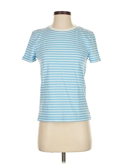 Pre-owned Jcrew Short Sleeve T-shirt In Blue