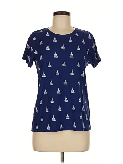 Pre-owned Jcrew Short Sleeve T-shirt In Blue
