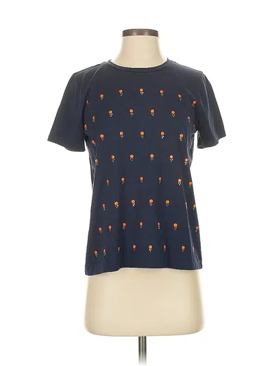 Pre-owned Jcrew Short Sleeve T-shirt In Blue