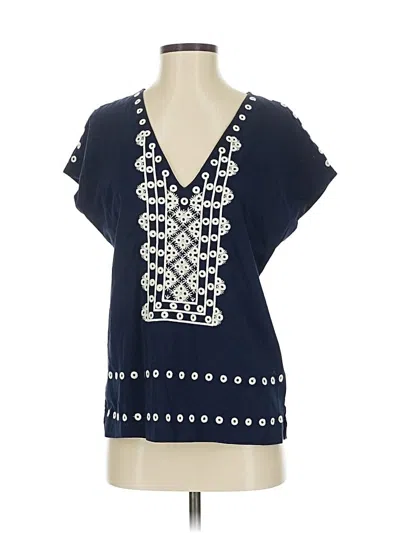 Pre-owned Jcrew Short Sleeve T-shirt In Blue