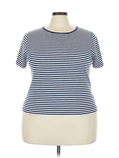 Pre-owned Jcrew Short Sleeve T-shirt In Blue