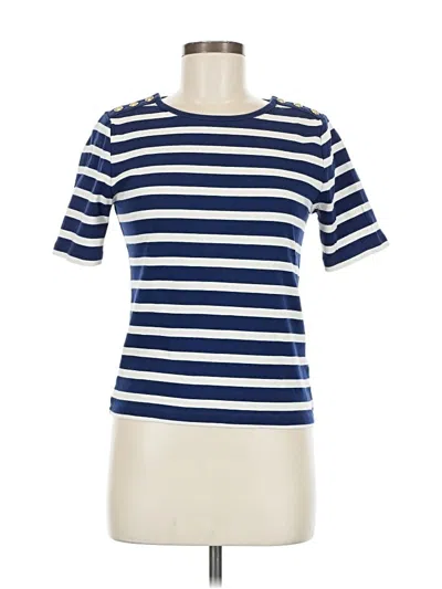 Pre-owned Jcrew Short Sleeve T-shirt In Blue