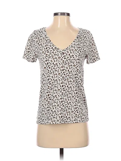 Pre-owned Jcrew Short Sleeve T-shirt In Brown