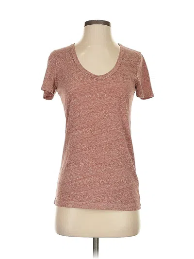 Pre-owned Jcrew Short Sleeve T-shirt In Brown