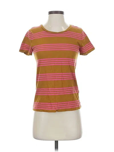 Pre-owned Jcrew Short Sleeve T-shirt In Brown