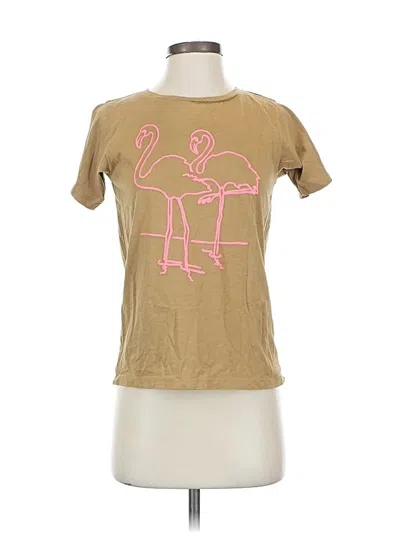 Pre-owned Jcrew Short Sleeve T-shirt In Brown
