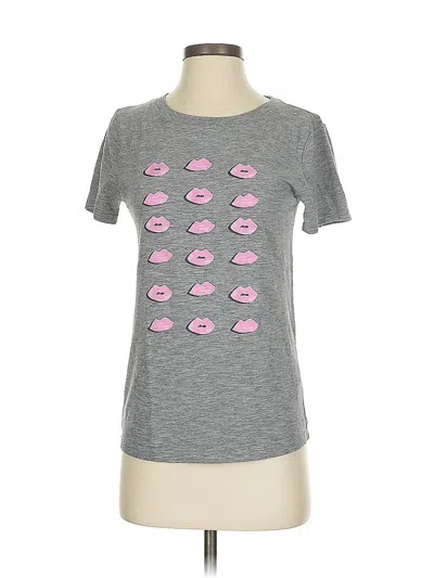 Pre-owned Jcrew Short Sleeve T-shirt In Gray