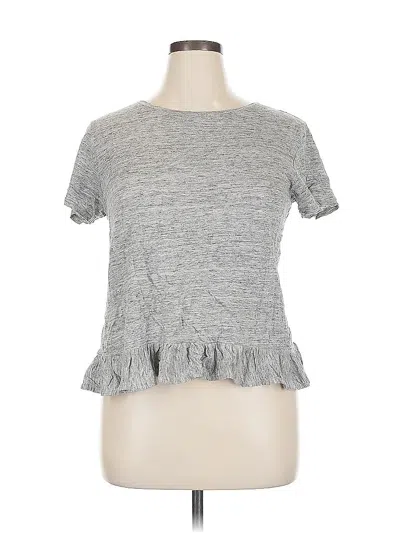 Pre-owned Jcrew Short Sleeve T-shirt In Gray