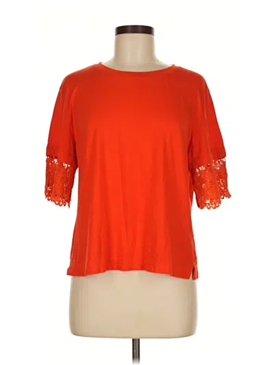 Pre-owned Jcrew Short Sleeve T-shirt In Orange