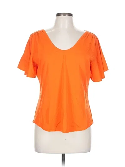 Pre-owned Jcrew Short Sleeve T-shirt In Orange