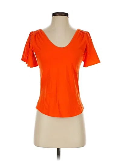 Pre-owned Jcrew Short Sleeve T-shirt In Orange